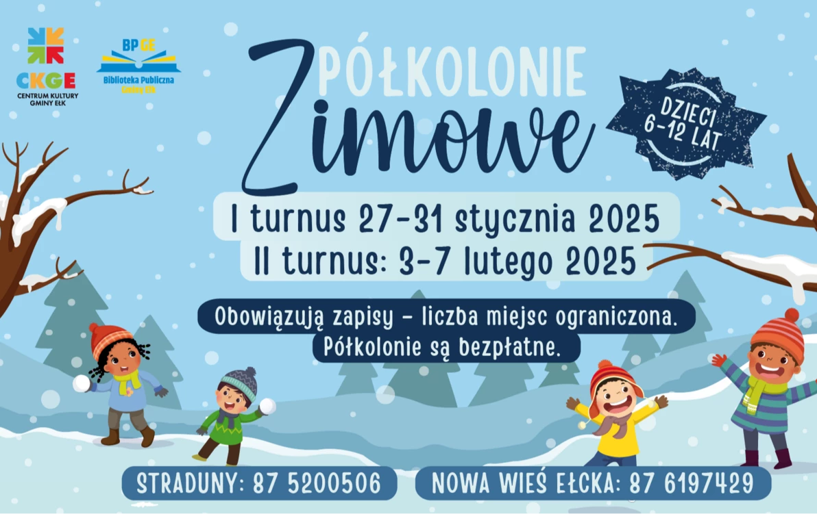 Zdjęcie do P&oacute;łkolonie zimowe 2025